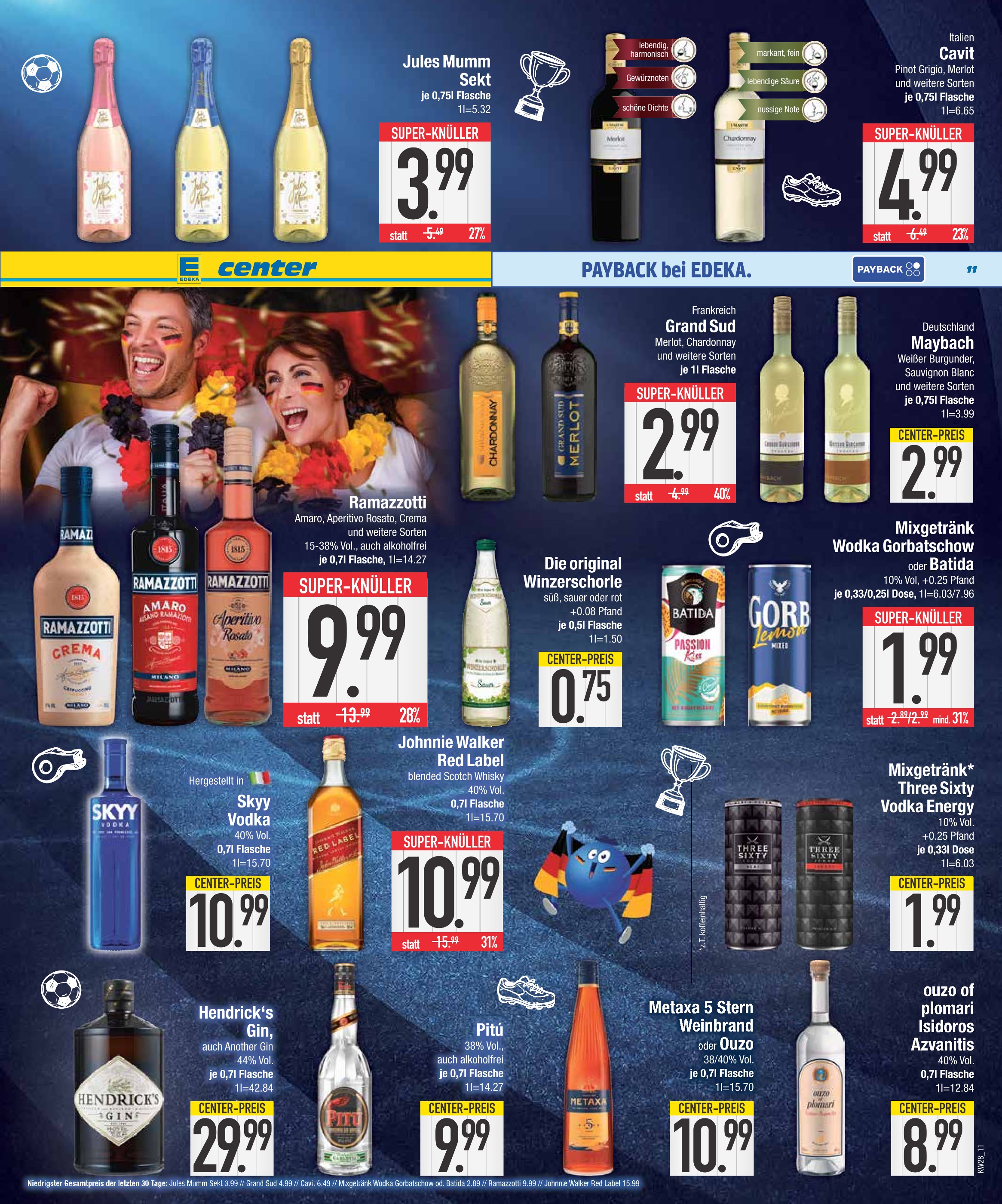 EDEKA Spirituosen im Prospekt